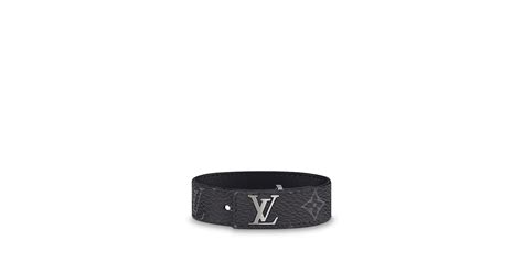 Brazalete LV Slim Lona Monogram Eclipse .